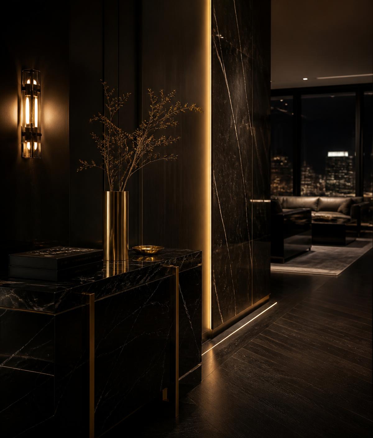 Detalhe de interior luxuoso Vorion